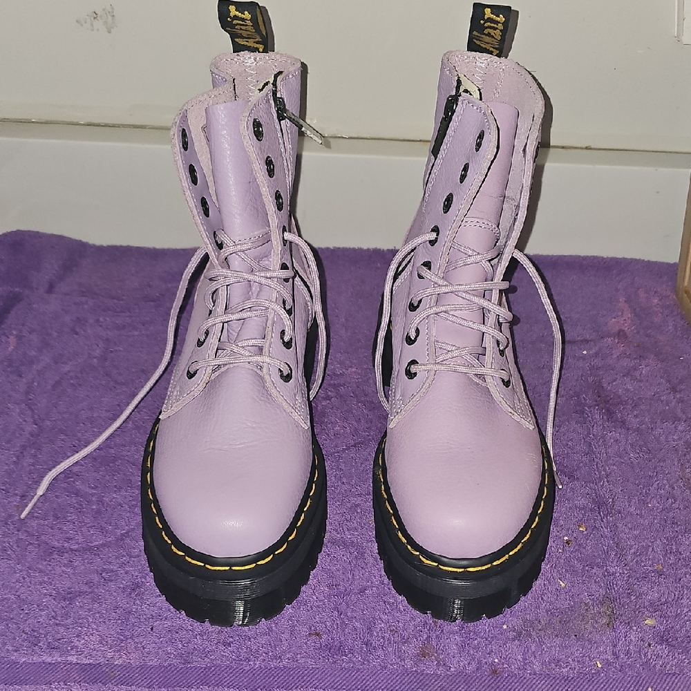 Dr. Martens Lavender Combat Boots